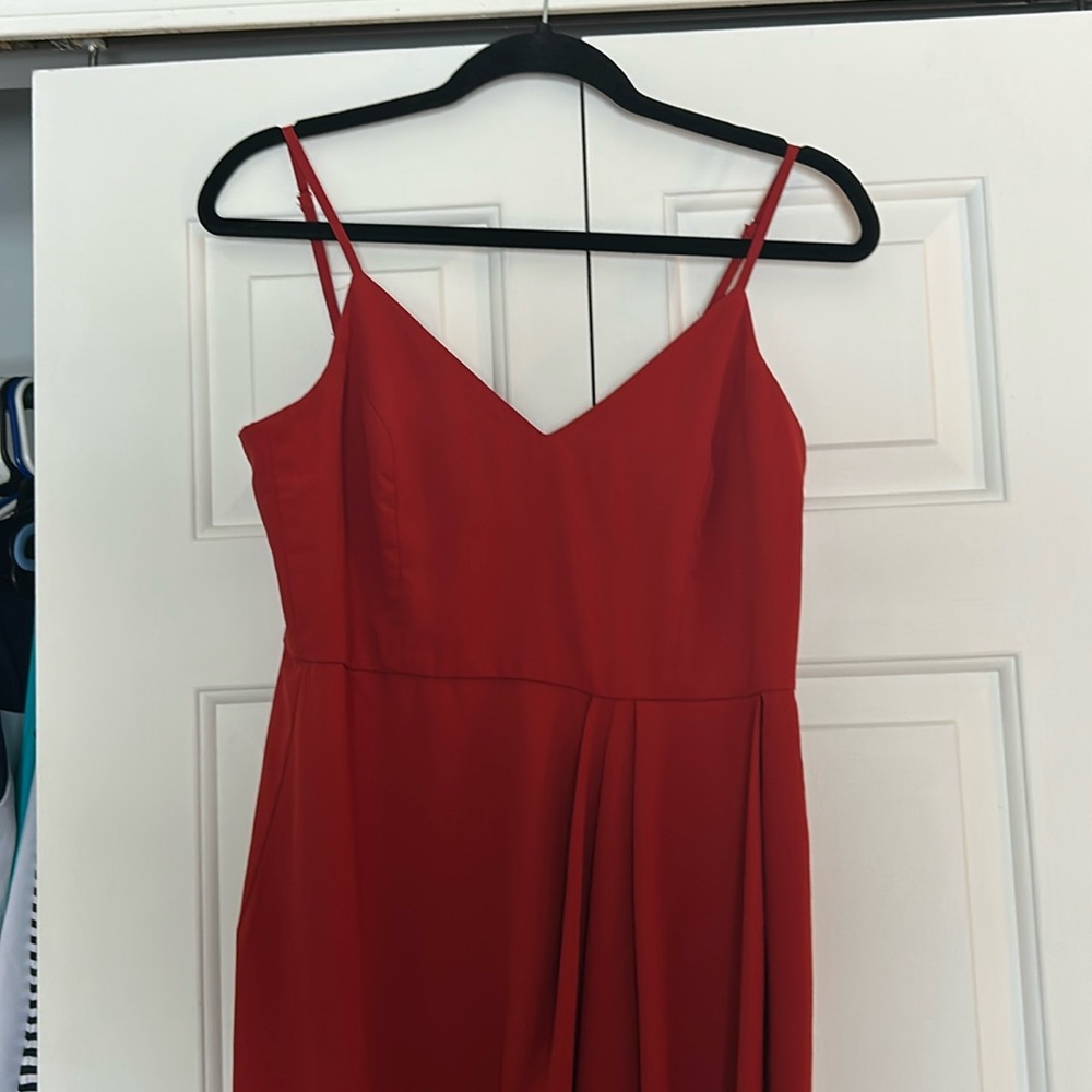 Red, size medium midi dress